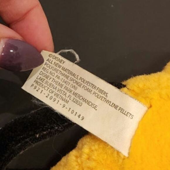 Disney Pluto Plush Doll Soft Stuffed Toy Cutie Yellow Dog 8'' - Picture 7 of 7